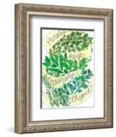 Parsley Sage Rosemary Thyme-Marcella Kriebel-Framed Art Print
