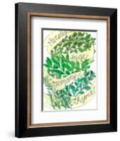 Parsley Sage Rosemary Thyme-Marcella Kriebel-Framed Art Print