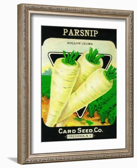 Parsnip Seed Packet-Lantern Press-Framed Art Print