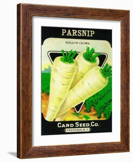 Parsnip Seed Packet-Lantern Press-Framed Art Print