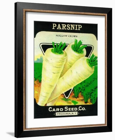Parsnip Seed Packet-Lantern Press-Framed Art Print