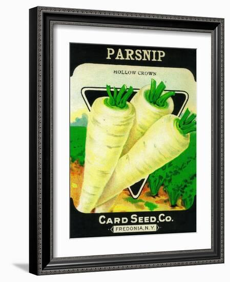 Parsnip Seed Packet-Lantern Press-Framed Art Print