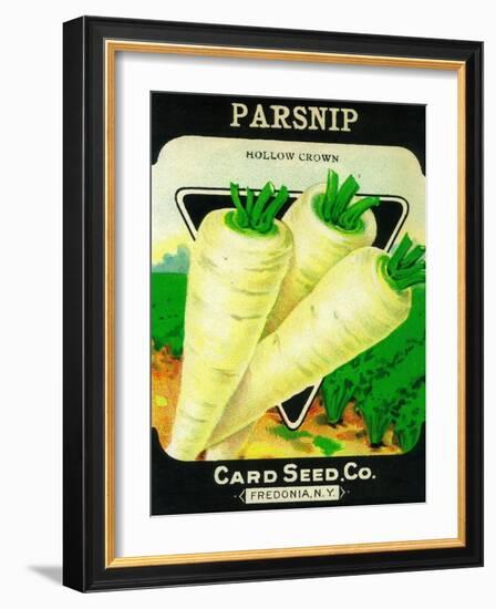 Parsnip Seed Packet-Lantern Press-Framed Art Print