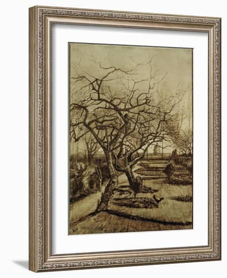 Parsonage Garden in Nuenen, March 1884-Vincent van Gogh-Framed Giclee Print