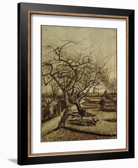 Parsonage Garden in Nuenen, March 1884-Vincent van Gogh-Framed Giclee Print
