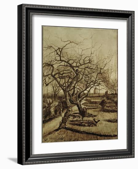 Parsonage Garden in Nuenen, March 1884-Vincent van Gogh-Framed Giclee Print