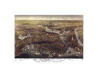 The City of Chicago, Illinois, 1874-Parsons and Atwater-Framed Art Print