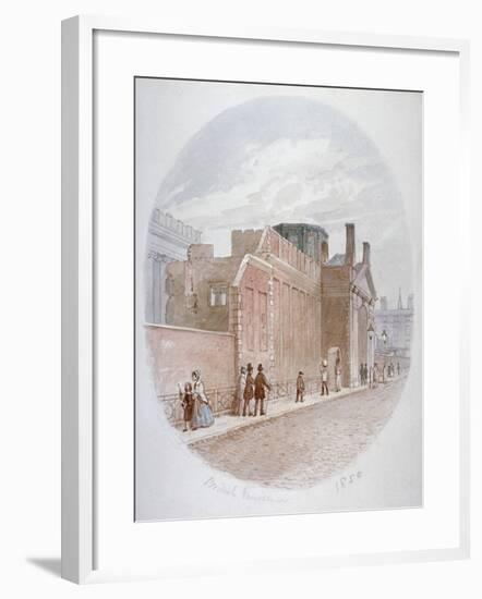 Part of a Wall of the Old British Museum, Bloomsbury, London, 1850-James Findlay-Framed Giclee Print