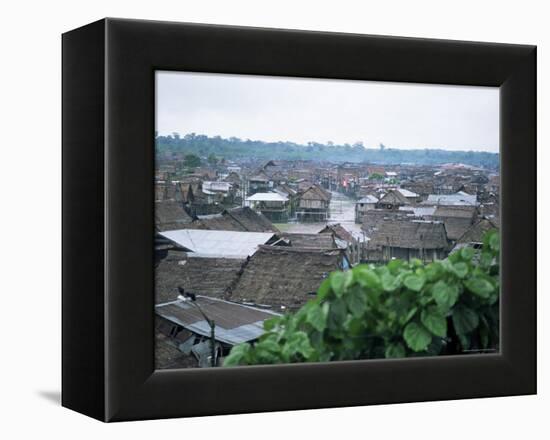 Part of City Built Closer to the River, Iquitos, Amazon, Peru, South America-Aaron McCoy-Framed Premier Image Canvas