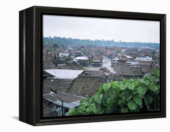 Part of City Built Closer to the River, Iquitos, Amazon, Peru, South America-Aaron McCoy-Framed Premier Image Canvas