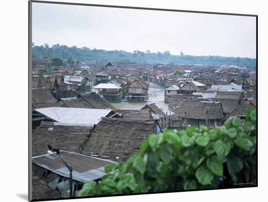 Part of City Built Closer to the River, Iquitos, Amazon, Peru, South America-Aaron McCoy-Mounted Photographic Print