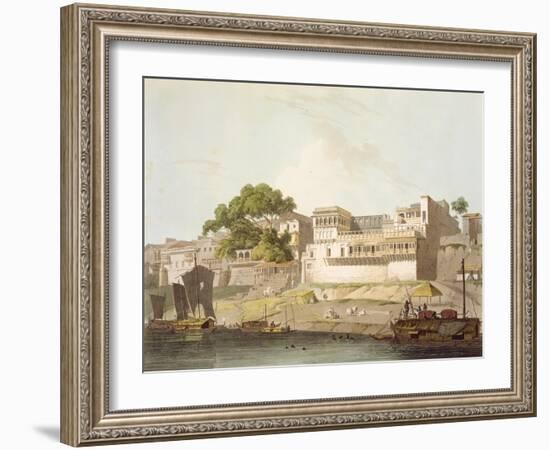 Part of City of Patna, on River Ganges, from 'Oriental Scenery: Twenty Four Views in Hindoostan'-Thomas Daniell-Framed Giclee Print