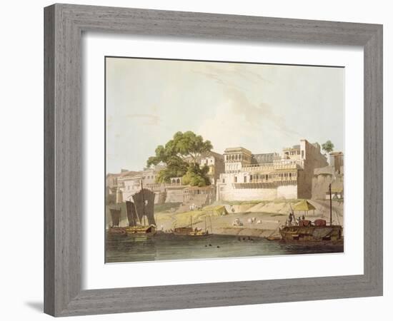 Part of City of Patna, on River Ganges, from 'Oriental Scenery: Twenty Four Views in Hindoostan'-Thomas Daniell-Framed Giclee Print