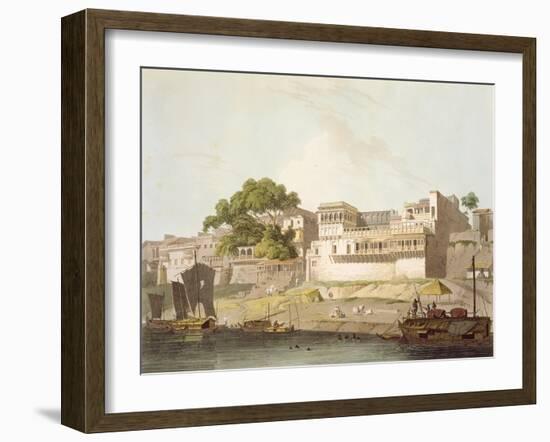 Part of City of Patna, on River Ganges, from 'Oriental Scenery: Twenty Four Views in Hindoostan'-Thomas Daniell-Framed Giclee Print