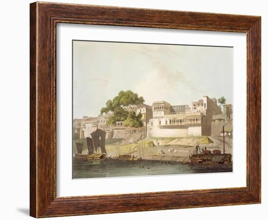 Part of City of Patna, on River Ganges, from 'Oriental Scenery: Twenty Four Views in Hindoostan'-Thomas Daniell-Framed Giclee Print