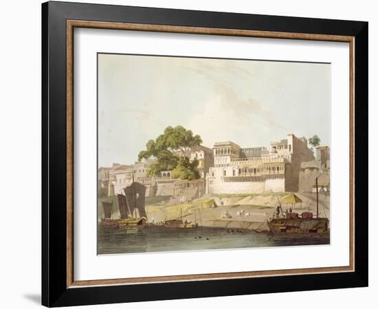 Part of City of Patna, on River Ganges, from 'Oriental Scenery: Twenty Four Views in Hindoostan'-Thomas Daniell-Framed Giclee Print