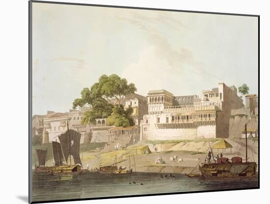 Part of City of Patna, on River Ganges, from 'Oriental Scenery: Twenty Four Views in Hindoostan'-Thomas Daniell-Mounted Giclee Print