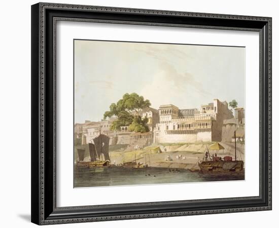 Part of City of Patna, on River Ganges, from 'Oriental Scenery: Twenty Four Views in Hindoostan'-Thomas Daniell-Framed Giclee Print