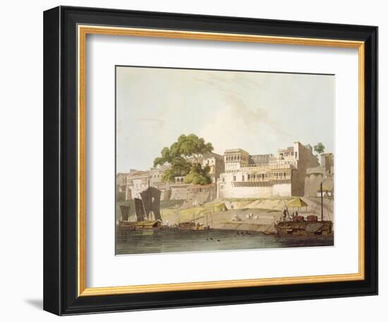 Part of City of Patna, on River Ganges, from 'Oriental Scenery: Twenty Four Views in Hindoostan'-Thomas Daniell-Framed Giclee Print