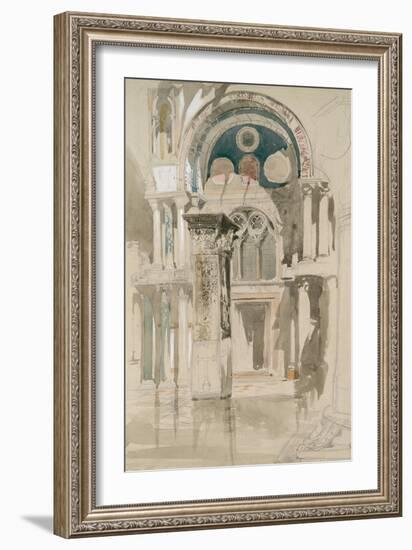 Part of Saint Mark's Basilica-John Ruskin-Framed Giclee Print