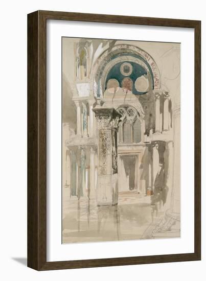 Part of Saint Mark's Basilica-John Ruskin-Framed Giclee Print