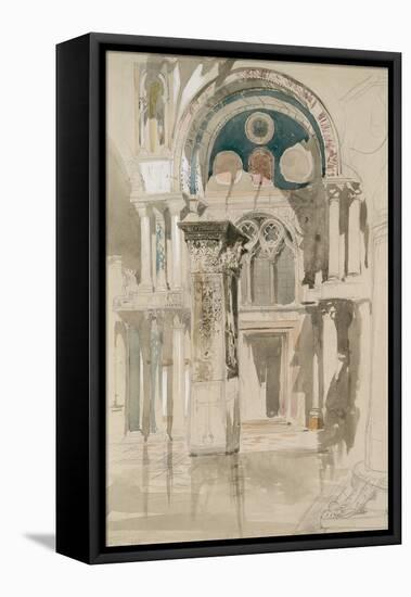 Part of Saint Mark's Basilica-John Ruskin-Framed Premier Image Canvas