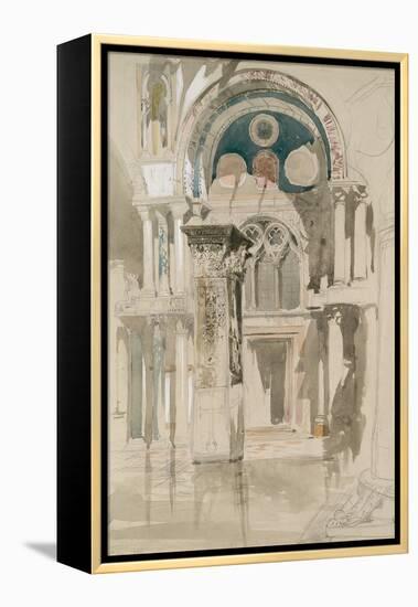 Part of Saint Mark's Basilica-John Ruskin-Framed Premier Image Canvas