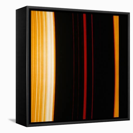 Part of Saturn's Ring System-null-Framed Premier Image Canvas