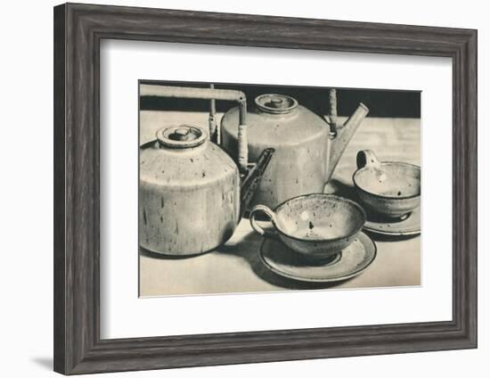 'Part of Tea Service by the Werkstatten der Stadt Halle', 1928-Unknown-Framed Photographic Print