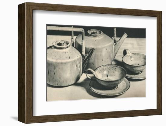 'Part of Tea Service by the Werkstatten der Stadt Halle', 1928-Unknown-Framed Photographic Print