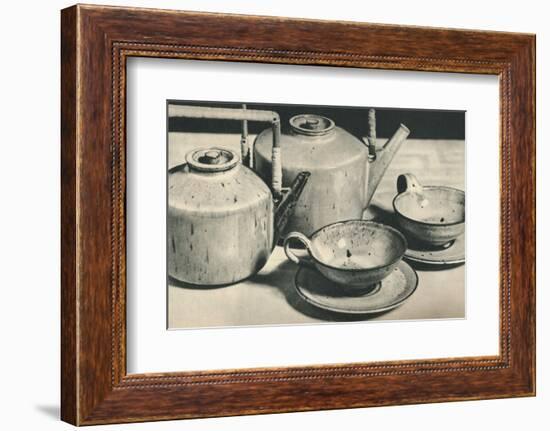 'Part of Tea Service by the Werkstatten der Stadt Halle', 1928-Unknown-Framed Photographic Print