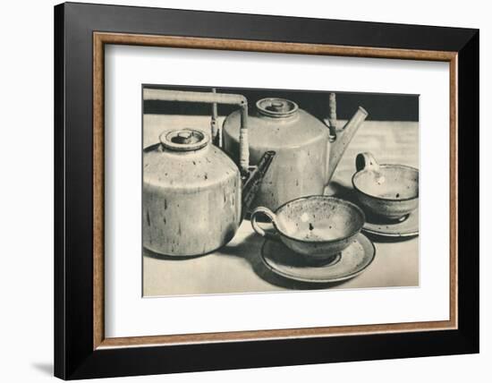 'Part of Tea Service by the Werkstatten der Stadt Halle', 1928-Unknown-Framed Photographic Print