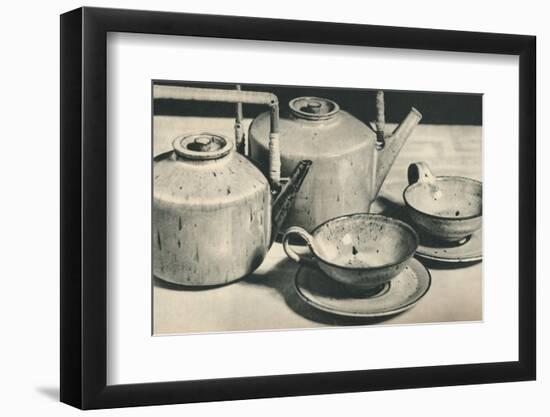 'Part of Tea Service by the Werkstatten der Stadt Halle', 1928-Unknown-Framed Photographic Print