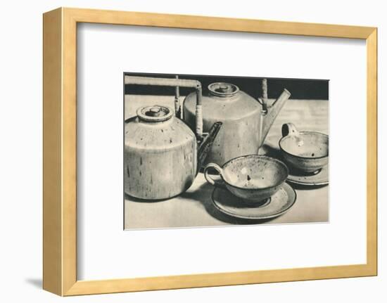 'Part of Tea Service by the Werkstatten der Stadt Halle', 1928-Unknown-Framed Photographic Print