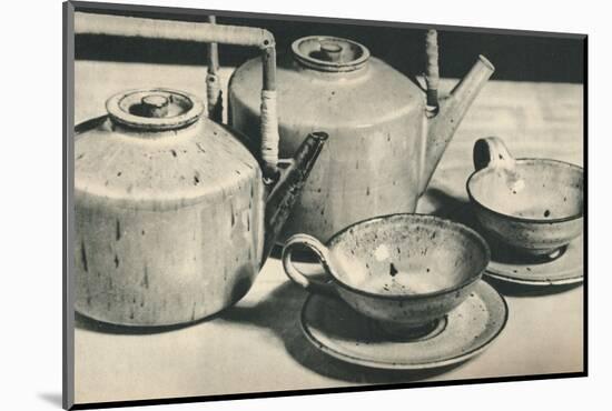 'Part of Tea Service by the Werkstatten der Stadt Halle', 1928-Unknown-Mounted Photographic Print