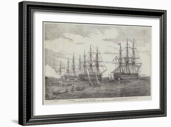 Part of the Baltic Fleet Off Cronstadt-John Wilson Carmichael-Framed Giclee Print