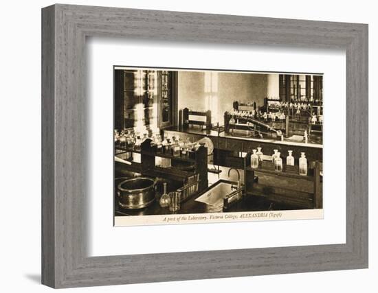 Part of the Chemistry Laboratory at the Victoria College, Alexandria, Egypt-null-Framed Photographic Print