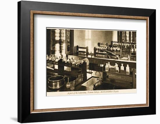 Part of the Chemistry Laboratory at the Victoria College, Alexandria, Egypt-null-Framed Photographic Print