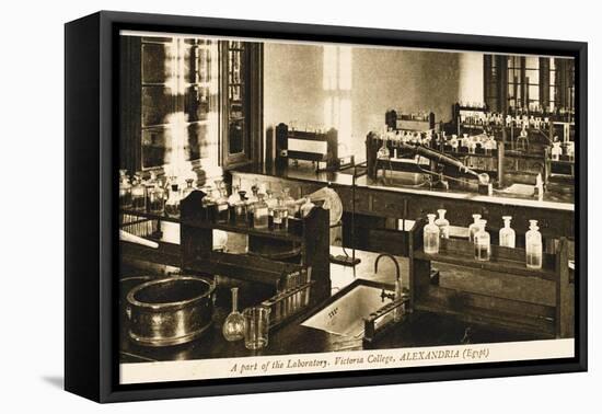 Part of the Chemistry Laboratory at the Victoria College, Alexandria, Egypt-null-Framed Premier Image Canvas