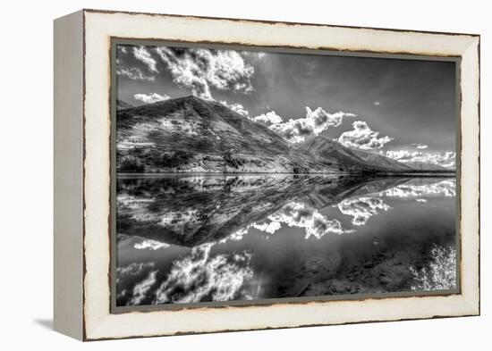 Part of the Chugach Mountain Range Reflecting in Summit Lake - Kenai Peninsula-Don Mennig-Framed Premier Image Canvas