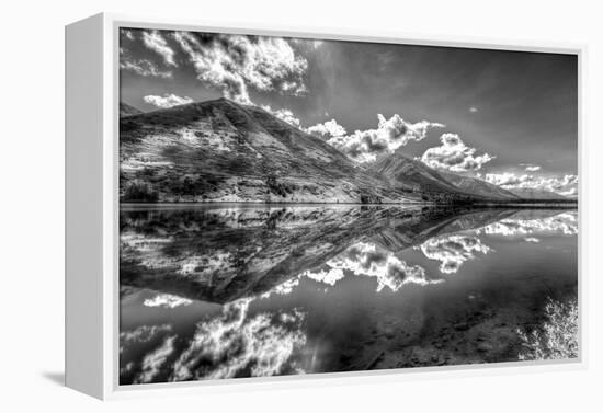 Part of the Chugach Mountain Range Reflecting in Summit Lake - Kenai Peninsula-Don Mennig-Framed Premier Image Canvas