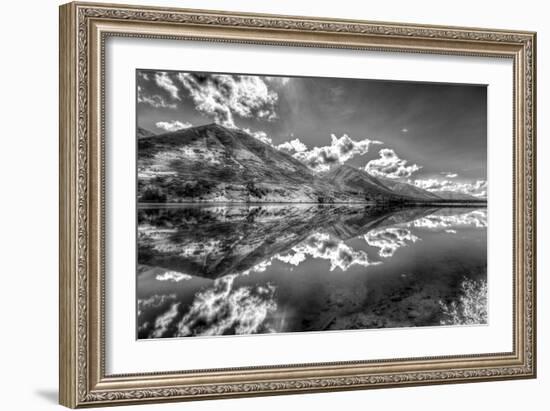 Part of the Chugach Mountain Range Reflecting in Summit Lake - Kenai Peninsula-Don Mennig-Framed Photographic Print