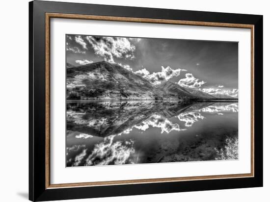 Part of the Chugach Mountain Range Reflecting in Summit Lake - Kenai Peninsula-Don Mennig-Framed Photographic Print