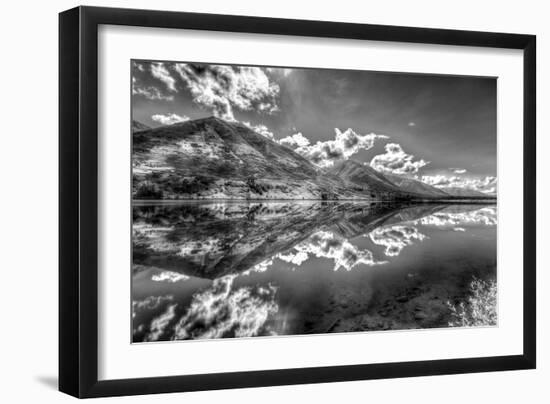 Part of the Chugach Mountain Range Reflecting in Summit Lake - Kenai Peninsula-Don Mennig-Framed Photographic Print