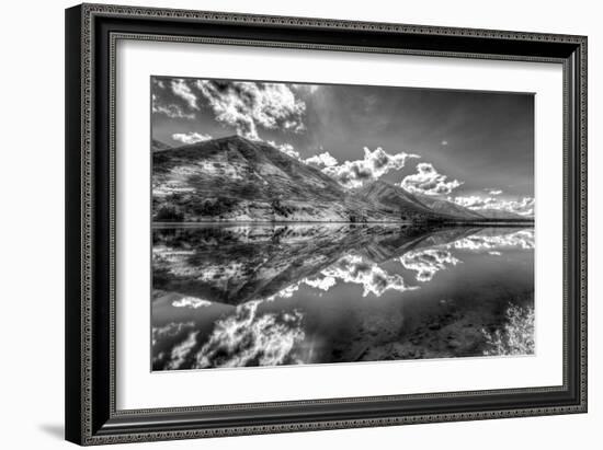 Part of the Chugach Mountain Range Reflecting in Summit Lake - Kenai Peninsula-Don Mennig-Framed Photographic Print