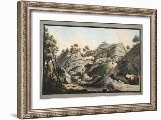 Part of the Cone of the Mountain of Somma-Pietro Fabris-Framed Giclee Print