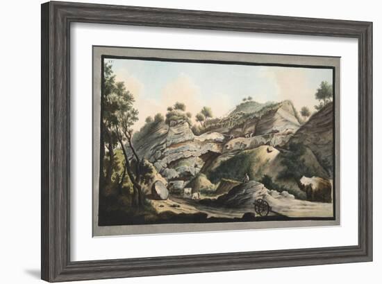 Part of the Cone of the Mountain of Somma-Pietro Fabris-Framed Giclee Print