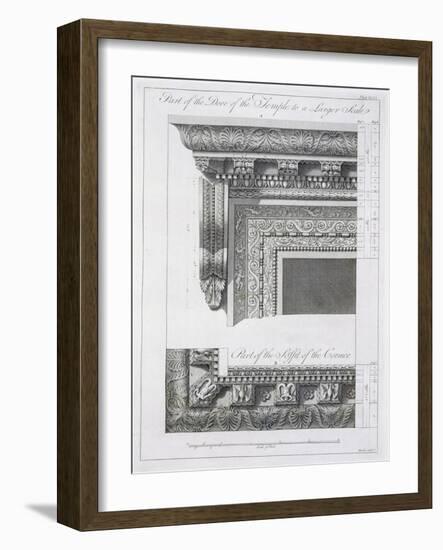 Part of the Door of the Temple-Robert Adam-Framed Giclee Print