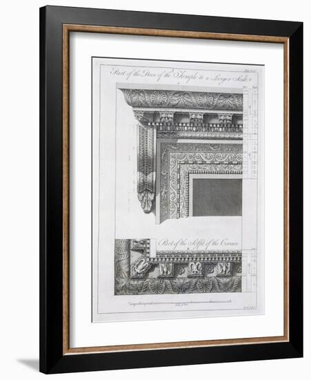 Part of the Door of the Temple-Robert Adam-Framed Giclee Print