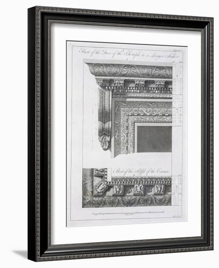 Part of the Door of the Temple-Robert Adam-Framed Giclee Print